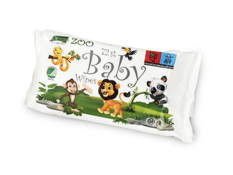 Baby Våtservietter Zoo | 72 stk | Svanemerket