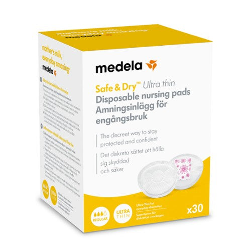 Medela Safe & Dry Ultra thin ammeinnlegg for engangsbruk, 30 stk