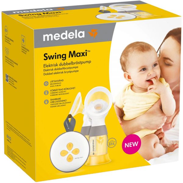 Medela Swing Maxi Brystpumpe med innebygd batteri og USB lading