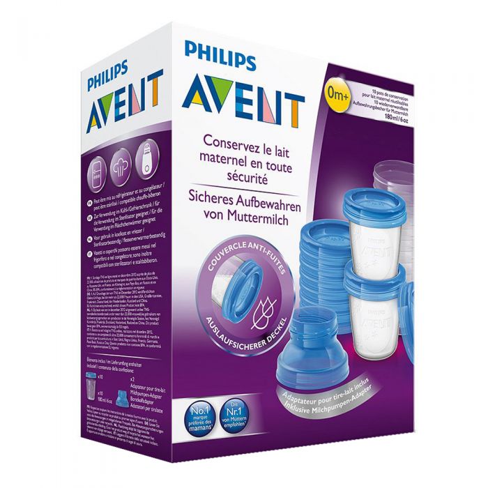 Philips Avent | Oppbevaringsbeger | 10 stk