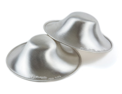 Silverette brystknoppbeskyttere i Sølv, 2 stk