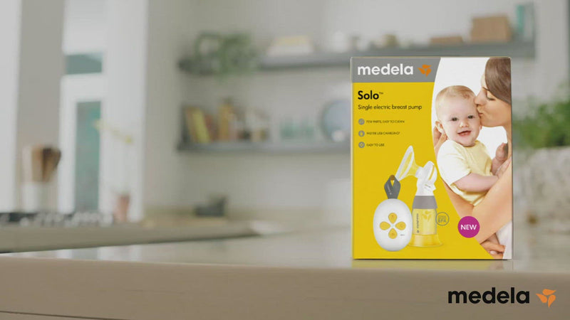 Medela Solo™ Brystpumpe med innebygd batteri og USB lading Video
