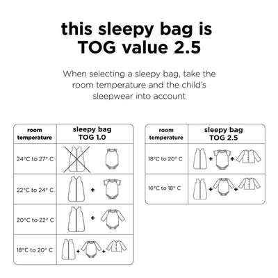 Done by Deer | Sleepy Bag Sovepose Nattpose Vinter | TOG 2.5 Lalee Sand 70 cm